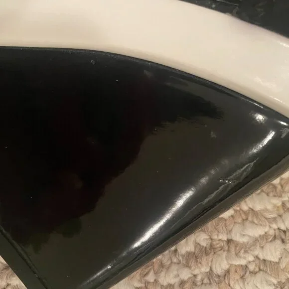 Simply Vera Vera Wang Black and White Platform Wedge Sandal (Size 9B) - Picture 8 of 8